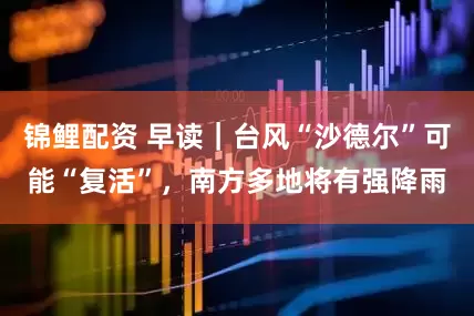 锦鲤配资 早读｜台风“沙德尔”可能“复活”，南方多地将有强降雨